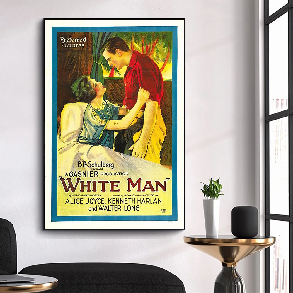 

CP3026 White Man Classic Hot Movie Print Silk Fabric Poster Indoor Wall Art Decor Gift