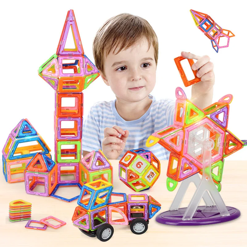 Mylitdear Big Size Magnetic Designer Construction Set Model &amp Building Toy Magnets Blocks Educational Toys For Children | Игрушки и