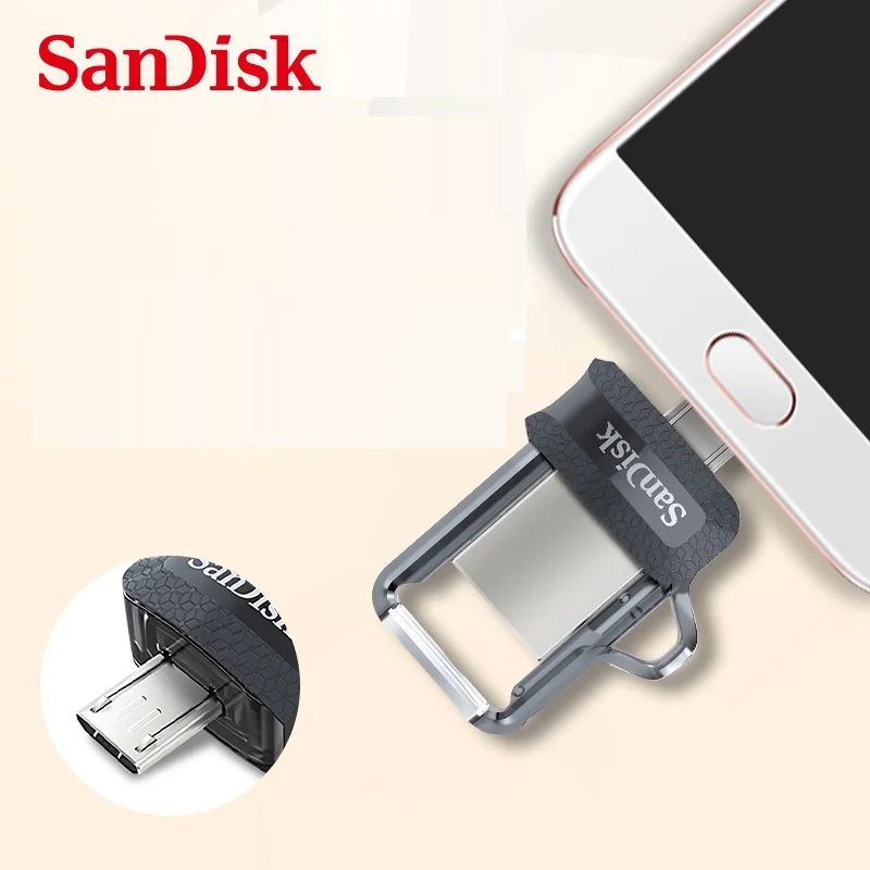 sandisk sdd3 двойной OTG USB флэш-накопитель Высокая скорость 150 м/с экстремальные USB3.0 флешки 32 Гб 64 Гб miniPen накопители карта памяти