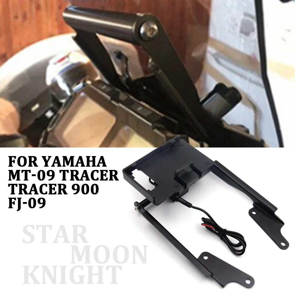 

Motorcycle Front Phone Stand Holder Smartphone Phone GPS Navigation bracket For Yamaha MT 09 MT09 Tracer 900 FJ 09 2016 2017