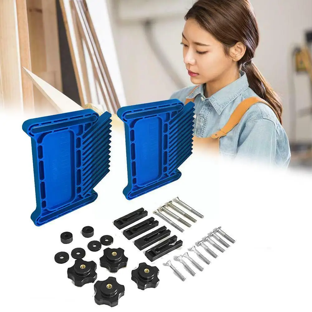 

Multi-purpose Feather Loc Board Set Woodworking Engraving Gauge Miter Slot Saw Machine Band-saw Double Table Featherboards L3m0