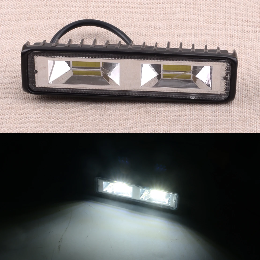 

CITALL 12V 1Pc 48W LED Flood Beam Work Light 6000K Fit For Off Road ATV SUV Boat Jeep Truck