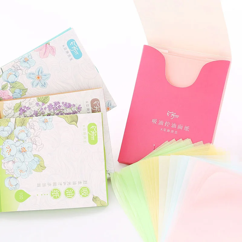 

200Sheets Protable Face Absorbent Paper Oil Control Wipes Blotting Sheets Oily Face Blotting Matting Tissue Beauty Makeup Tools