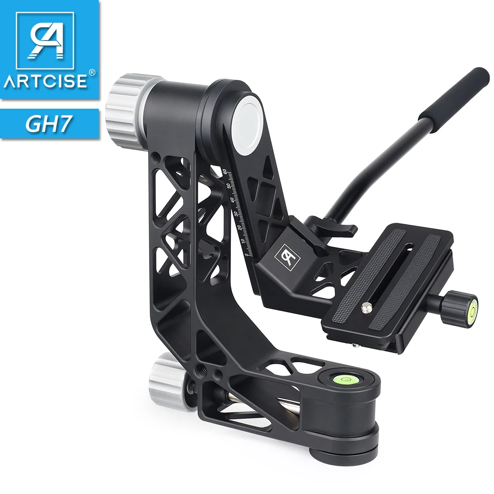Шарнирная головка для профессионального штатива GH7 панорамная 360 градусов 720