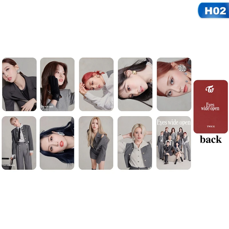 10 шт./компл. Kpop двойные глаза широкие самодельные фотографии Lomo Photo Card HD