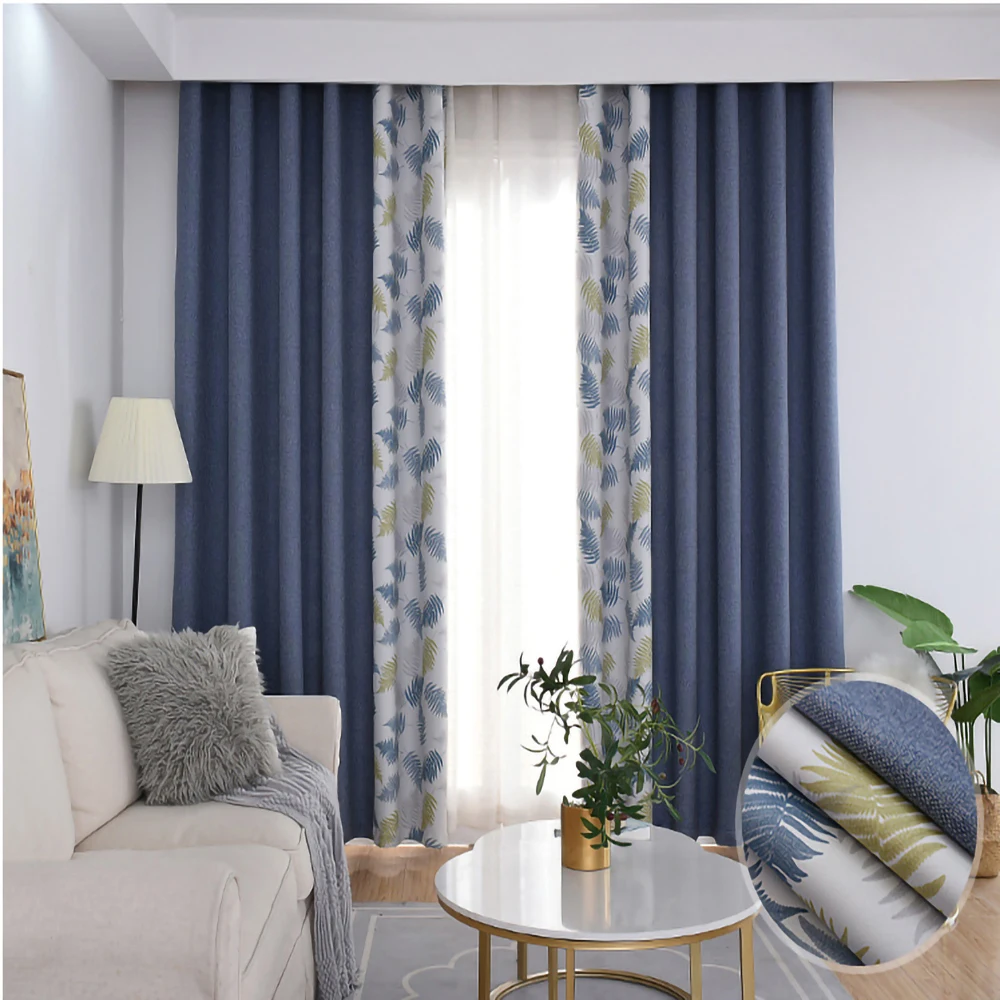 Шторы блэкаут с современным принтом готовые драпировки для спальни гостиной