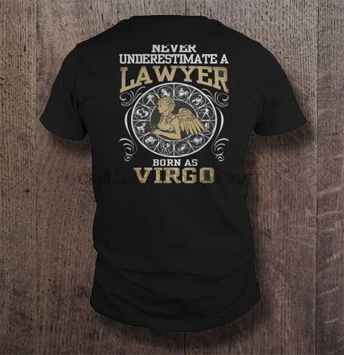 Мужская футболка никогда не занижает оценку адвокату born as Virgo Женская