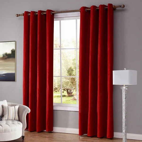 

High Shading Luxury Velvet Blackout Windows Curtain Drape Panel For Living Room Bedroom Interior Home Decoration Solid Color