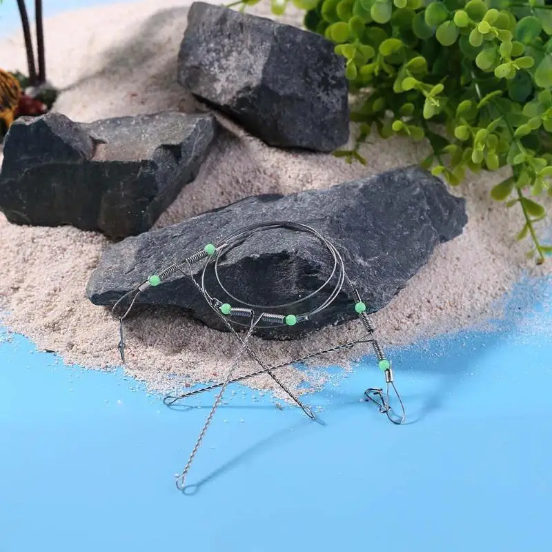 Рыболовные снасти из нержавеющей стали леска для поводка поворотная крючки