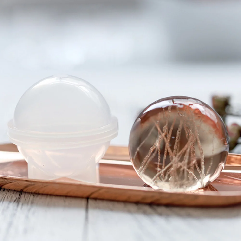 

Sphere Round Silicone Mold For Resin Epoxy Decoration Homemade Soap DIY Plastic Bath Bomb Mold 5 Different Size Ice Ball Molds