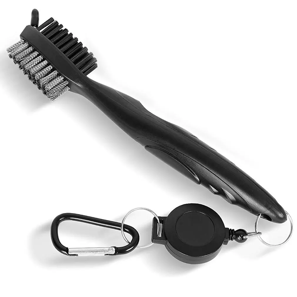 Golf Club Brush Pole Putter Double Sided Luxurious Groove Cleaner Cleaning Brushes for Outdoor Exercise golf accessories | Спорт и
