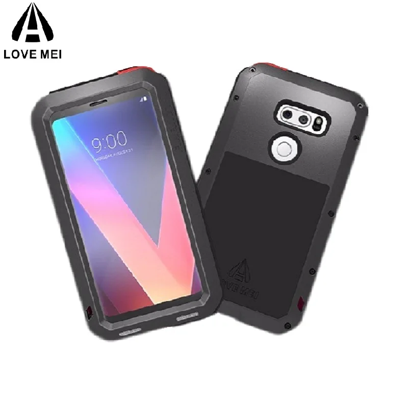Мощный алюминиевый защитный чехол LOVE MEI для LG V30 V20 V10 V40 противоударный всего тела