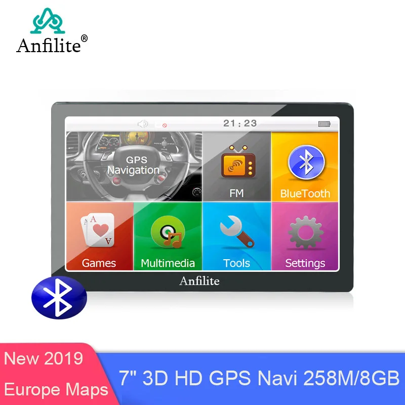 Anfilite 7 &quotемкостный 256M 8G bluetooth avin грузовик GPS навигация Автомобильный Gps навигатор