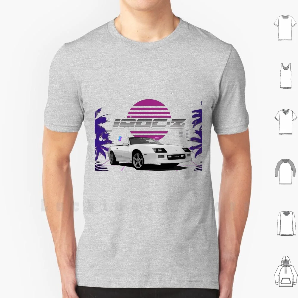 Ретро 80-х Шевроле Camaro Iroc-Z футболка-трансформер 6xl хлопковая крутая футболка