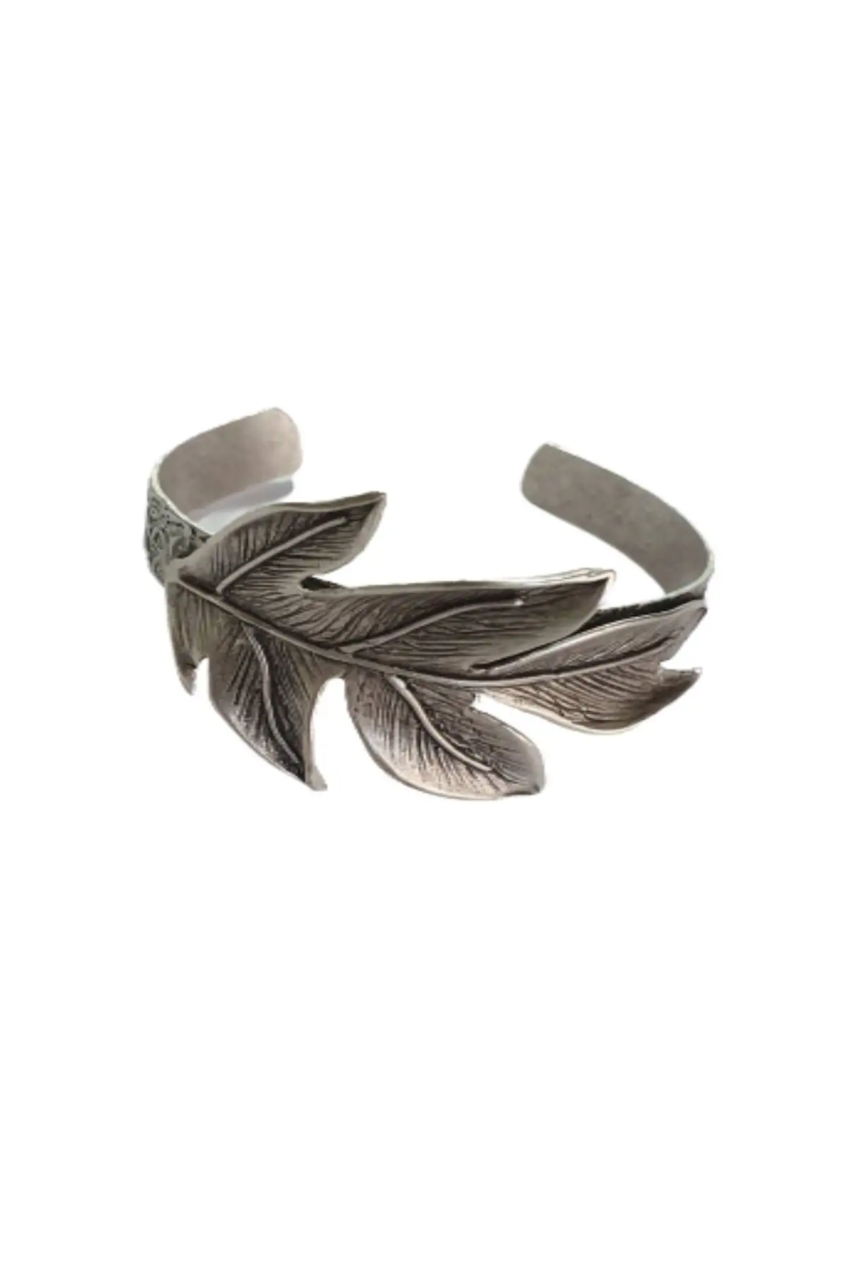 

Antique silver Plated Leaf Bracelet