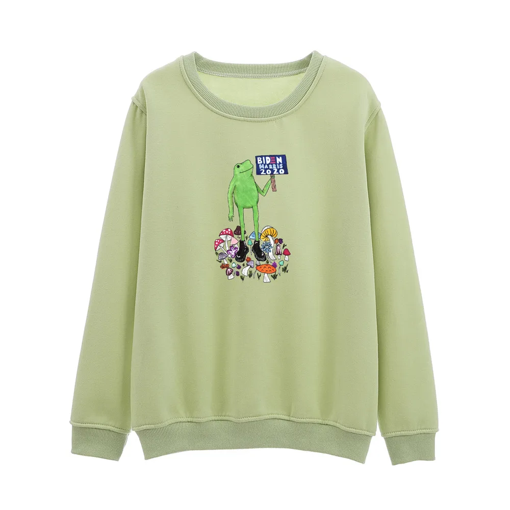 Fashion Hoddies for Teen Girls Oversize Crewneck Sweetshirt Women Oversized Cute Oversized Hoodies Frog Gothic Sweatshirts Women