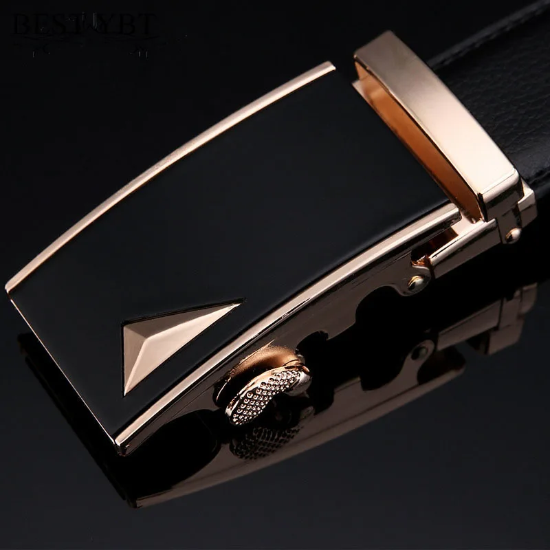 

Best YBT Men Imitation Leather Belt Alloy Automatic Buckle Belt Fashion Casual Fashion For Men High Quality Belt