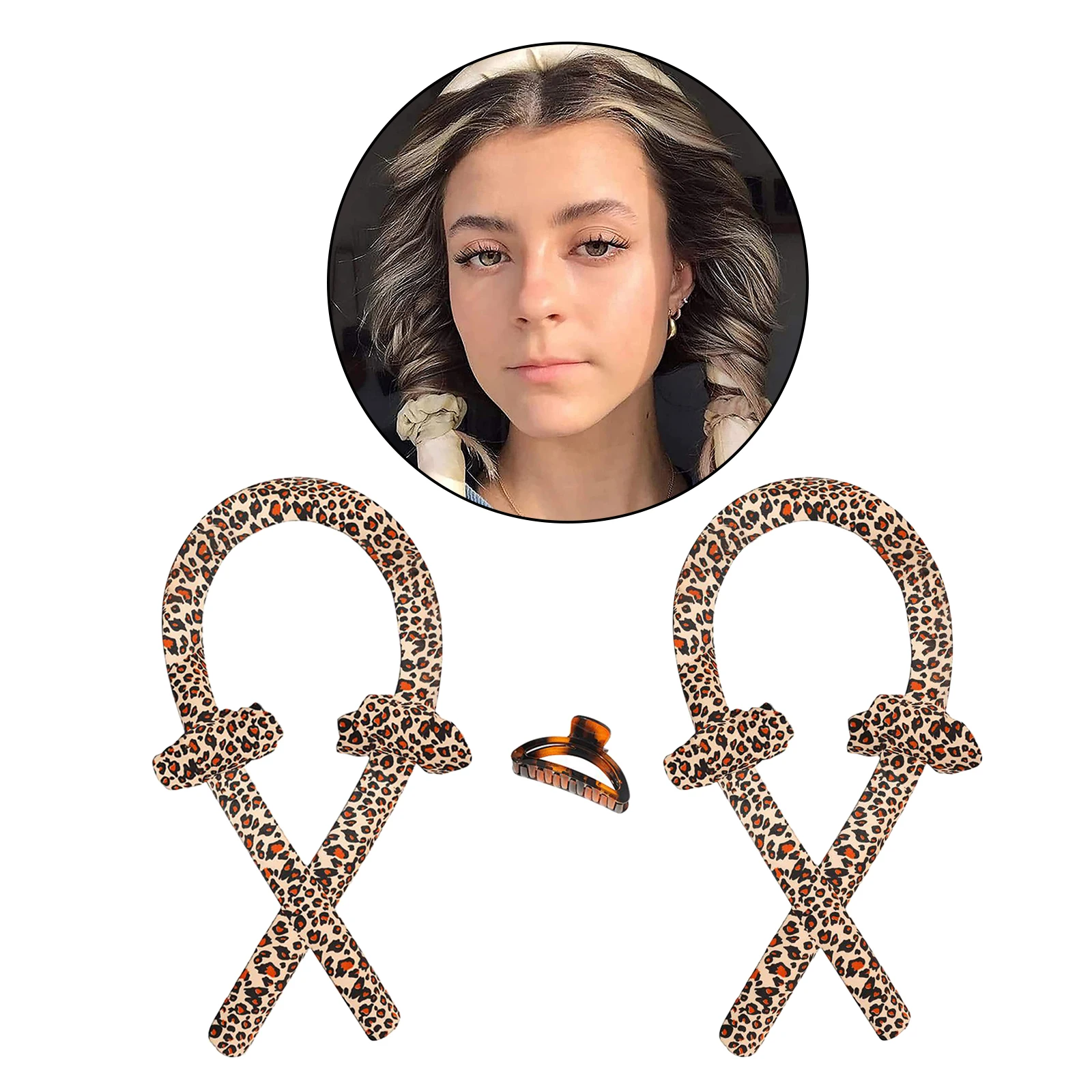 Heatless Curling Rod Headband Silk Ribbon Set Hair Kits | Rollers