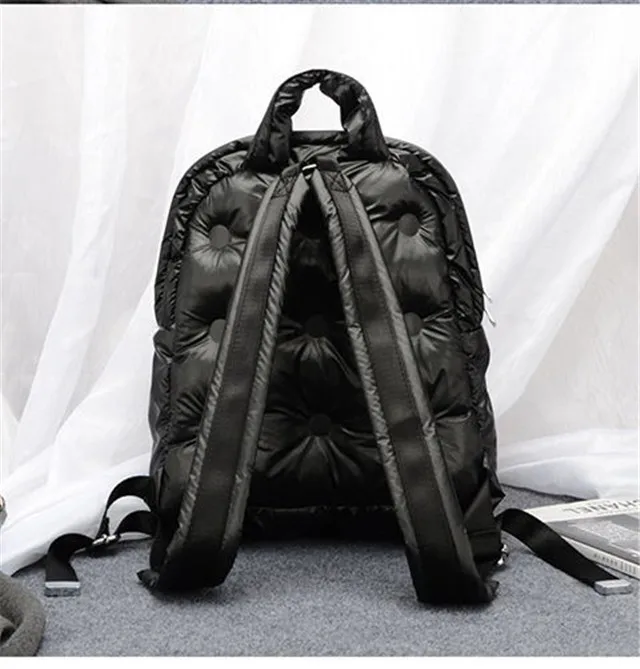 New Women Winter Space Cotton Computer Backpack Notebook Unisex Large Capacity School Bag Waterproof Business Bagpack