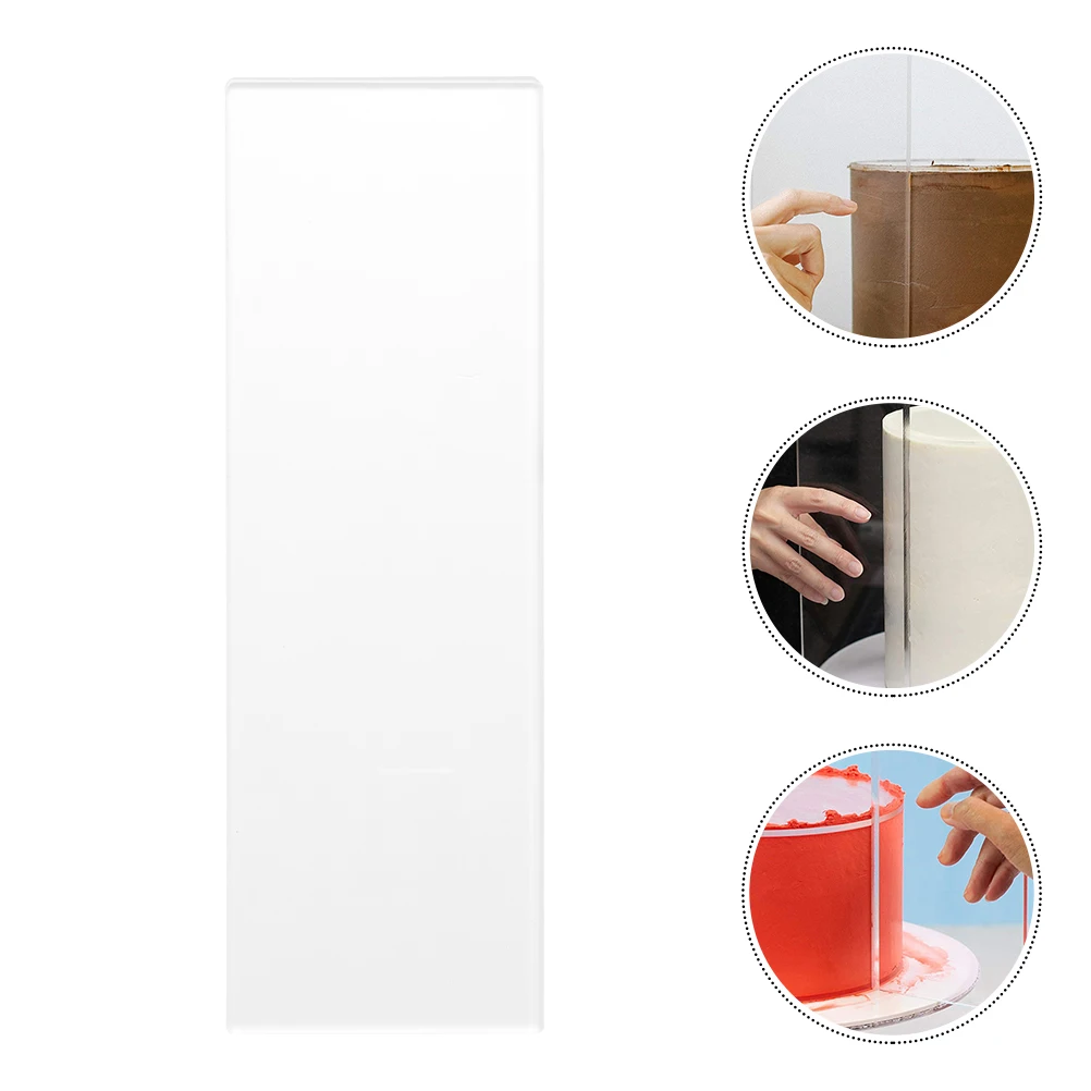 

Transparent Cake Cream Scraper Cake Making Scraper Rectangular Acrylic Cake Baking Tool Cake Scraper For Bakery 12/14/10/8 Inch