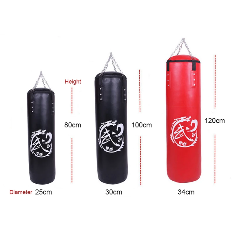 60 см 120 мешок для пробивки из искусственной кожи пустой с песком фитнеса ММА бокса