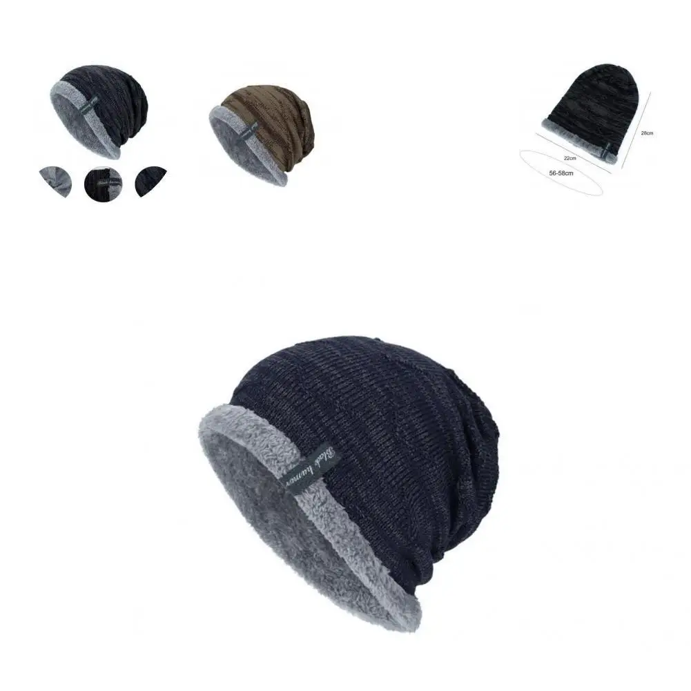 

Practical Beanies Hats Cosy Long Lasting Plush Velvet Slouchy Men Beanie Beanie Cap Men Beanie