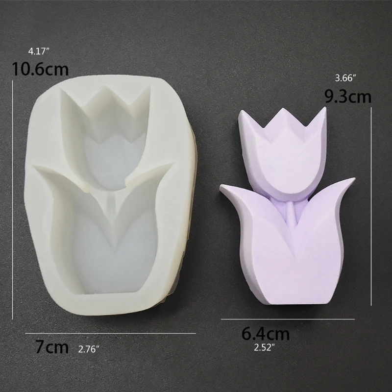 

LX9E Flower Aromatherapy Epoxy Resin Mold DIY Crafts Candle Plaster Silicone Mould