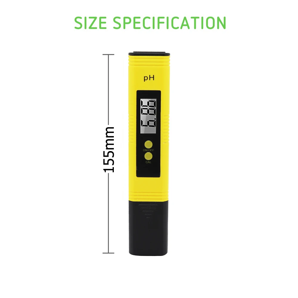

LCD Digital TDS EC PH Meter Water Quality Purity Tester Pen Temperature PH Meter for Aquarium Pool Hydroponic Measuring Device