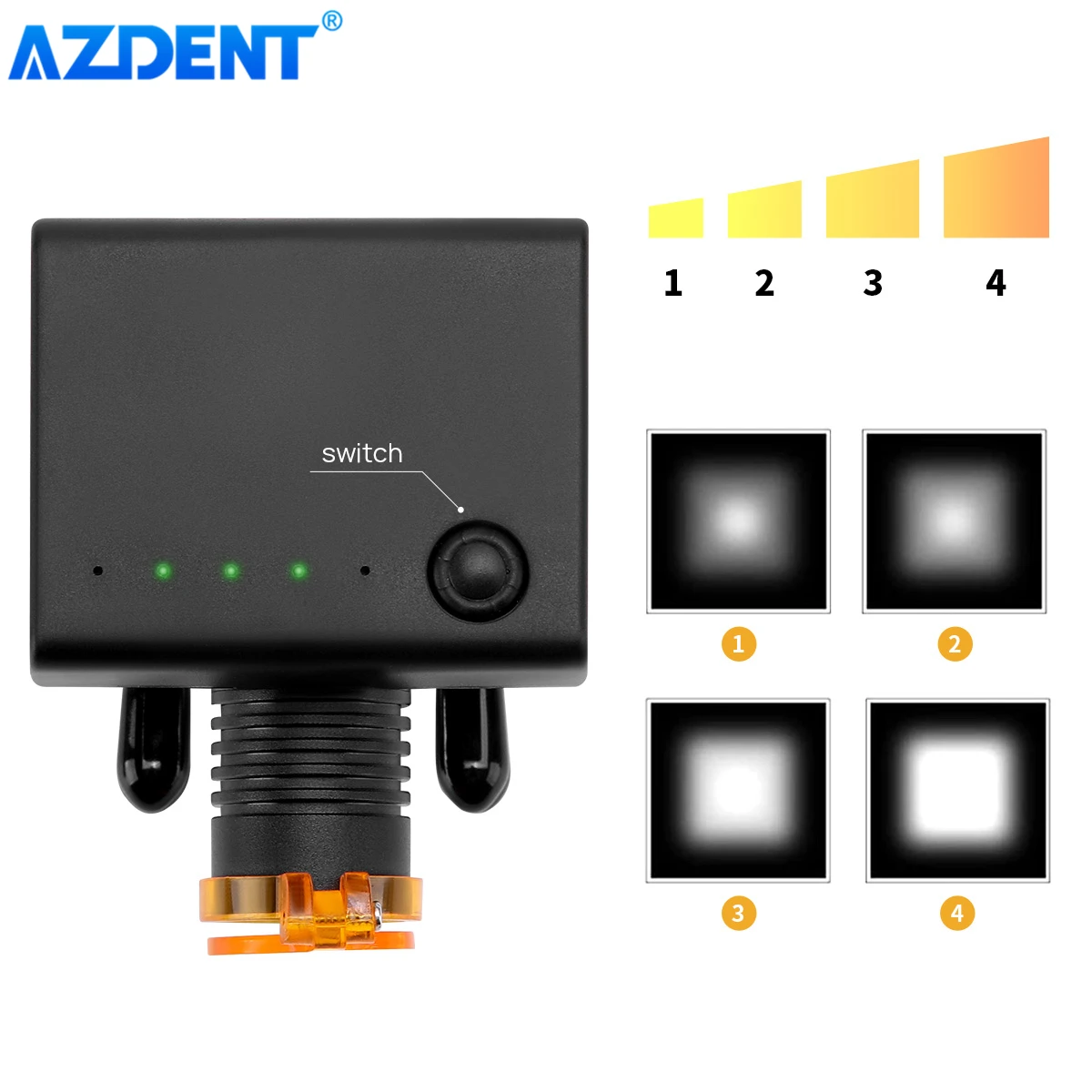 Беспроводная СВЕТОДИОДНАЯ головная лампа 3 Вт портативная с оптическим фильтром