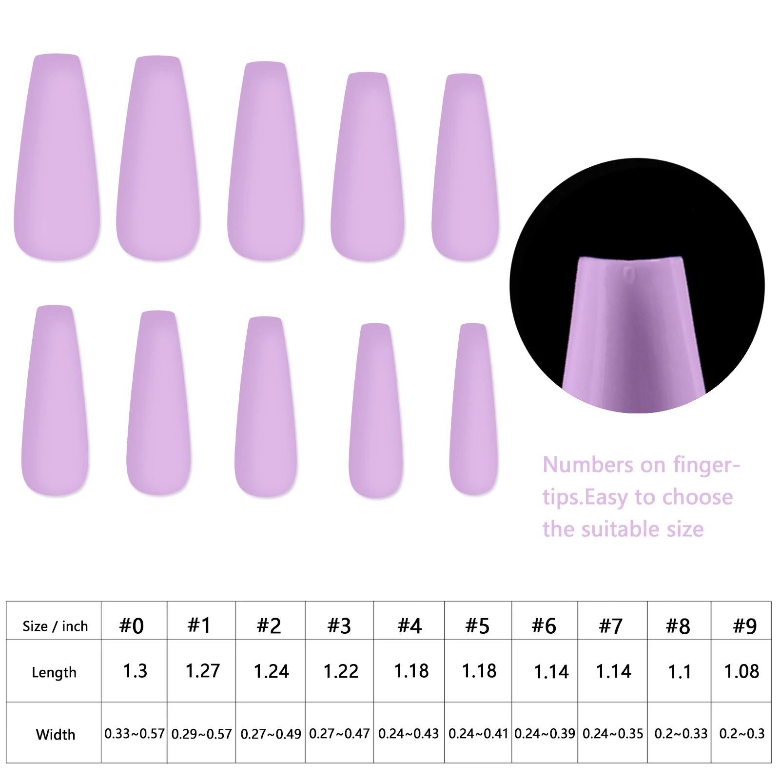 

100Pcs Fake Nails With Designs Coffin Long Full Cover Press On Acrylics Impress Nails Purple Gray For Women Art Fake Nails Set