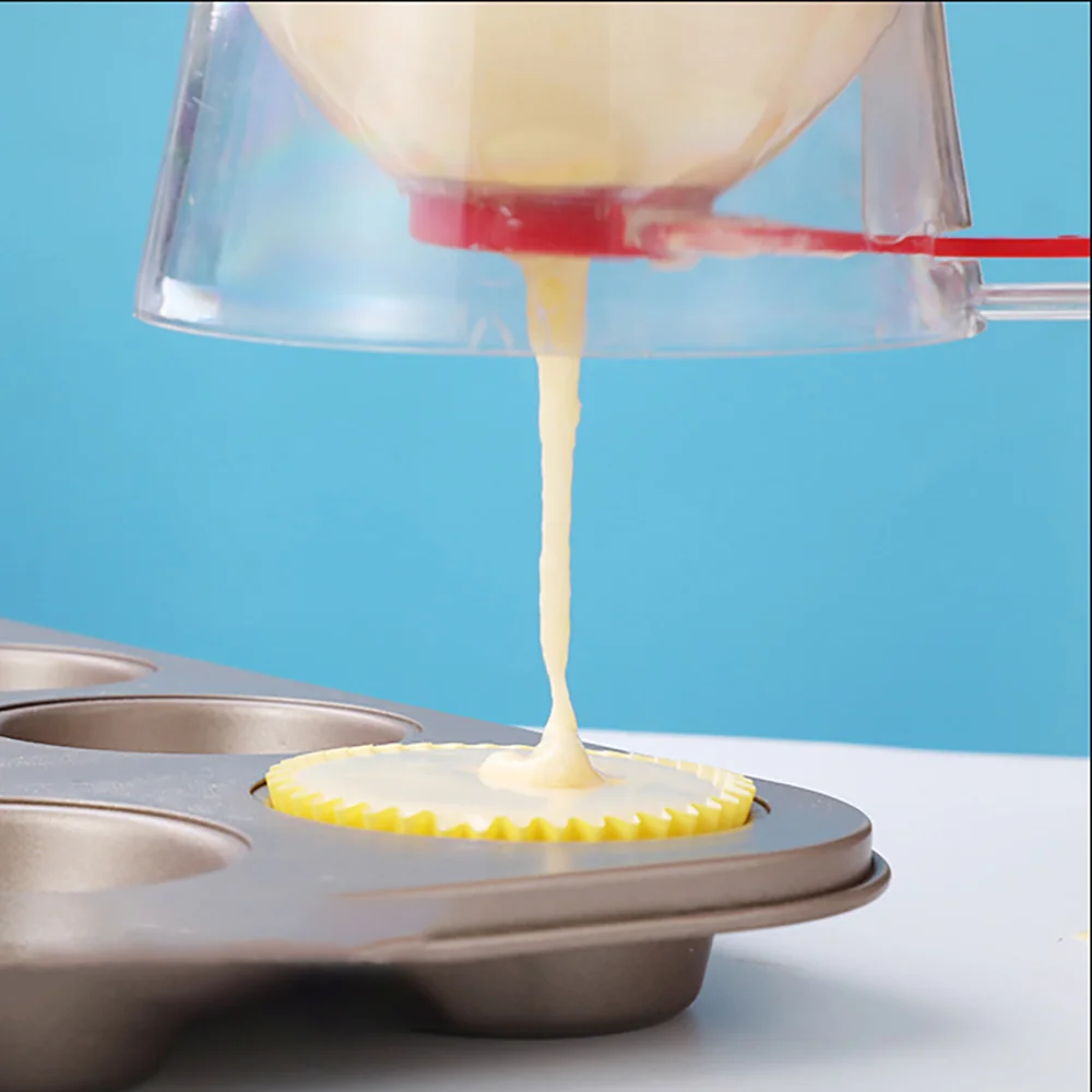 

Manual Mixer And Dispenser Pancake Machine 800ml 26.7 OZ Cupcake Funnel Batter Dispenser Cream Separator Tool Dough Dispenser