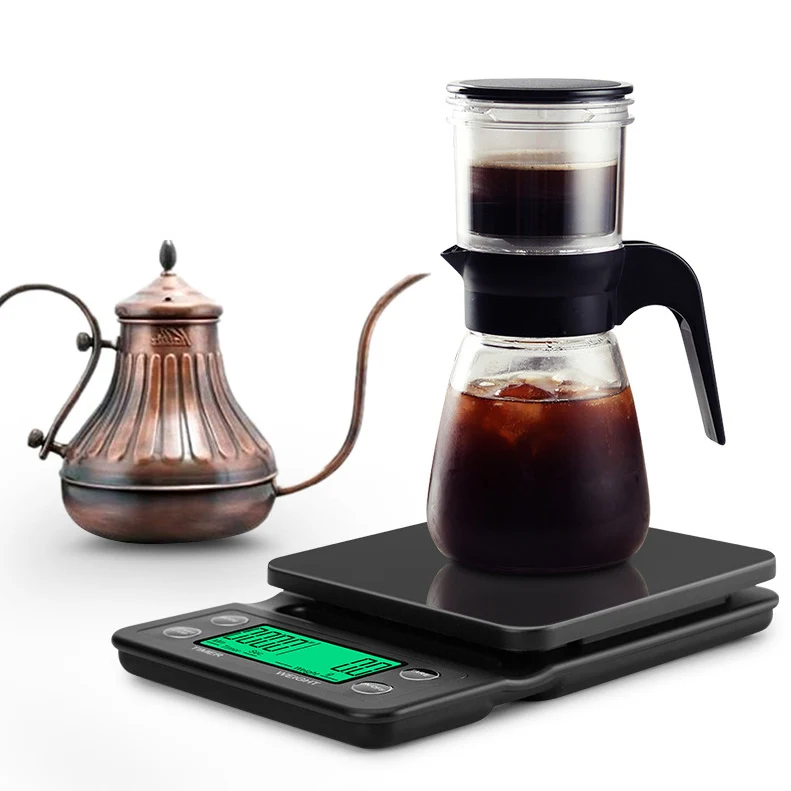 Household Drip Coffee Scale with Timer 0.1g High Precision Electronic Scales Digital Kitchen food LCD Weight Balance | Дом и сад