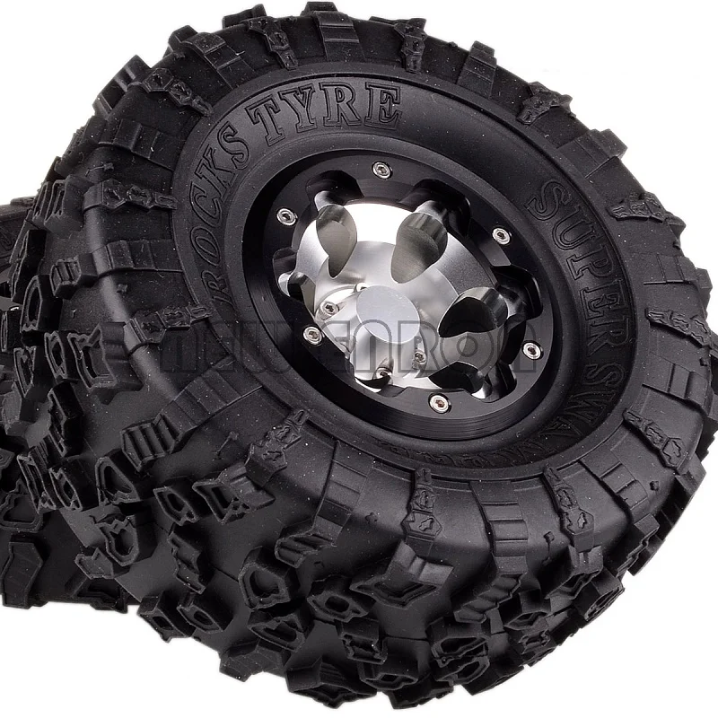 Новые ENRON 4P алюминиевые 2 &quotBeadlock колеса и 132 мм шины для RC 1/10 модель гусеничный