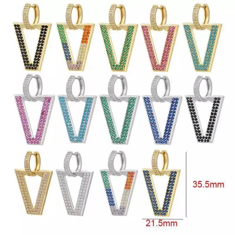 Женские серьги подвески геометрической формы неоновые зеленые флуоресцентные