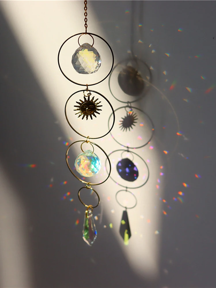 

Crystal Pendant Decorative Craftsmanship High-quality Adorning Garden Pendant Window Pendant Home Decora Wind Chimes