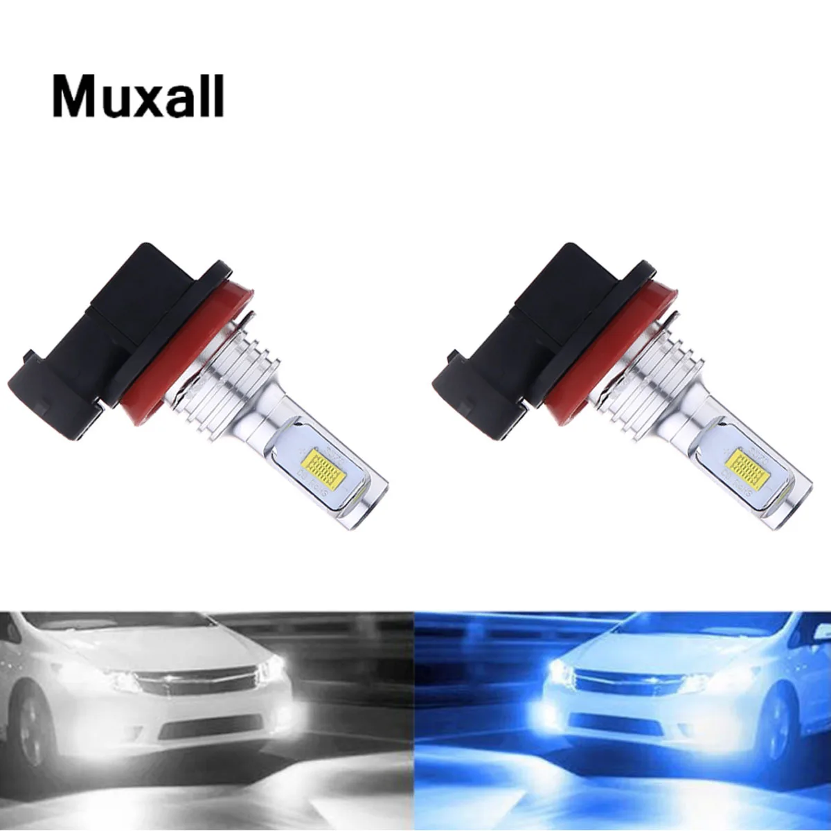 

2Pcs CSP Car Headligt H8 H11 HB4 9006 HB3 9005 Fog Lights Bulb 12000LM 6000K Car Driving Running Lamp Auto Leds Light 12V 24V