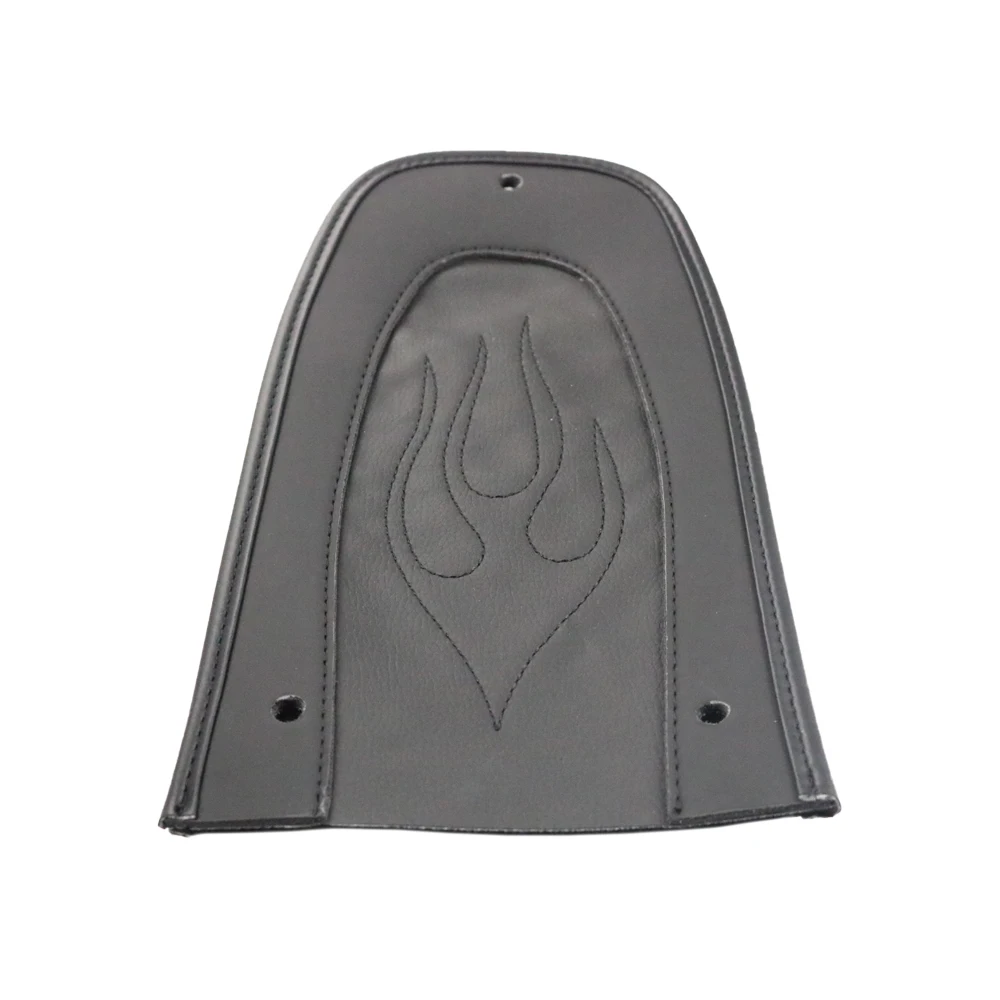 Черное Кожаное пламя заднее крыло нагрудник Чехол Подушка для Harley Touring Electra Glide Road