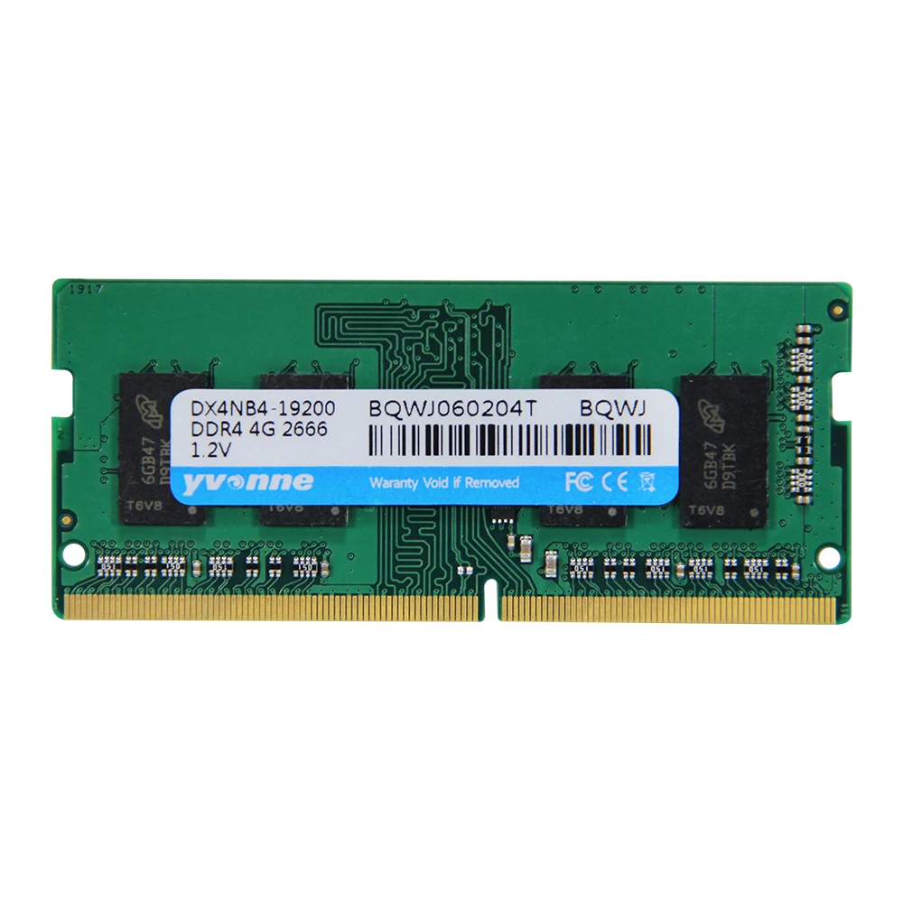 Yvonne DDR4 8 GB/4 GB 2400 Mhz/2666 Mhz Память ноутбука SODIMM 4gb 8gb 1 2 V память Sodimm|Оперативная память| |