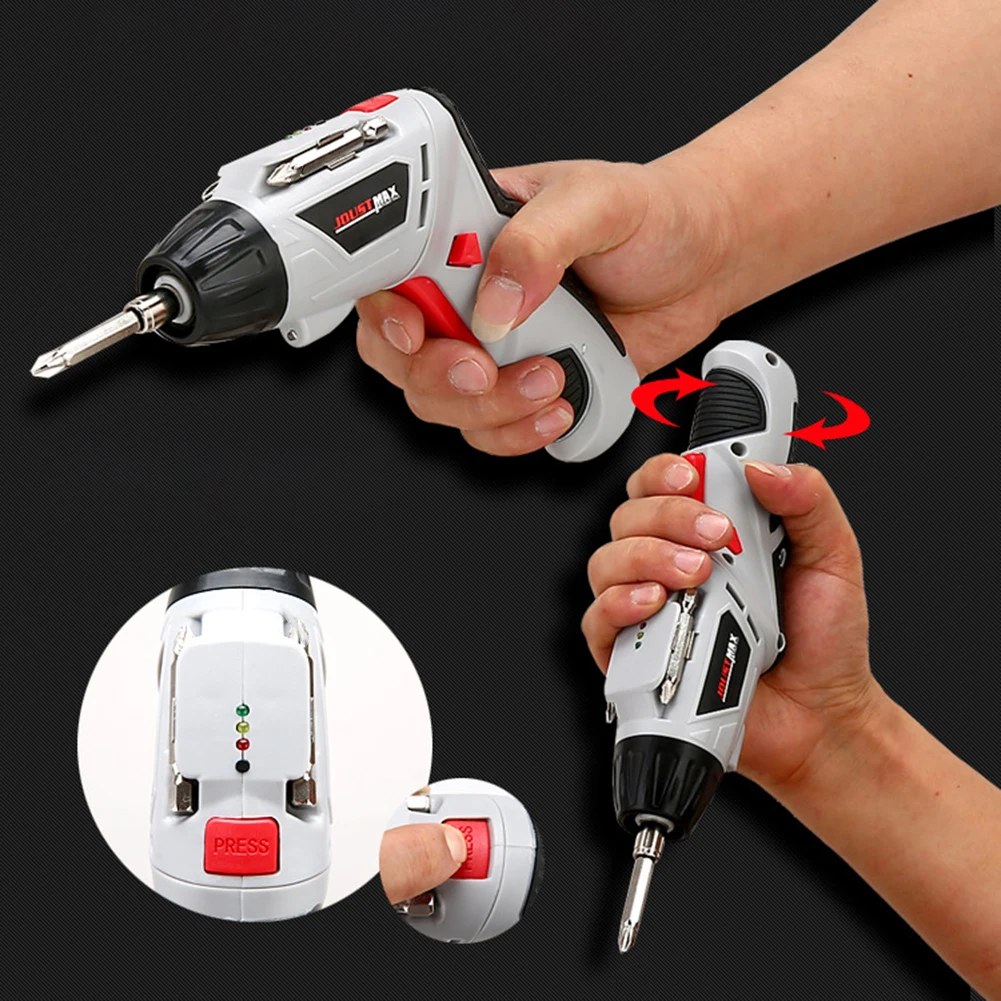 

JOUST MAX 4.8V Electric Screwdriver Multi-function Cordless Hand Drill Rotatable Handle, Two Holding Methods