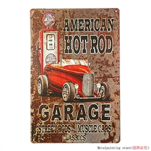 Dingleiever полный Услуги Hot Rod Garage Олово картина металлические номерные знаки