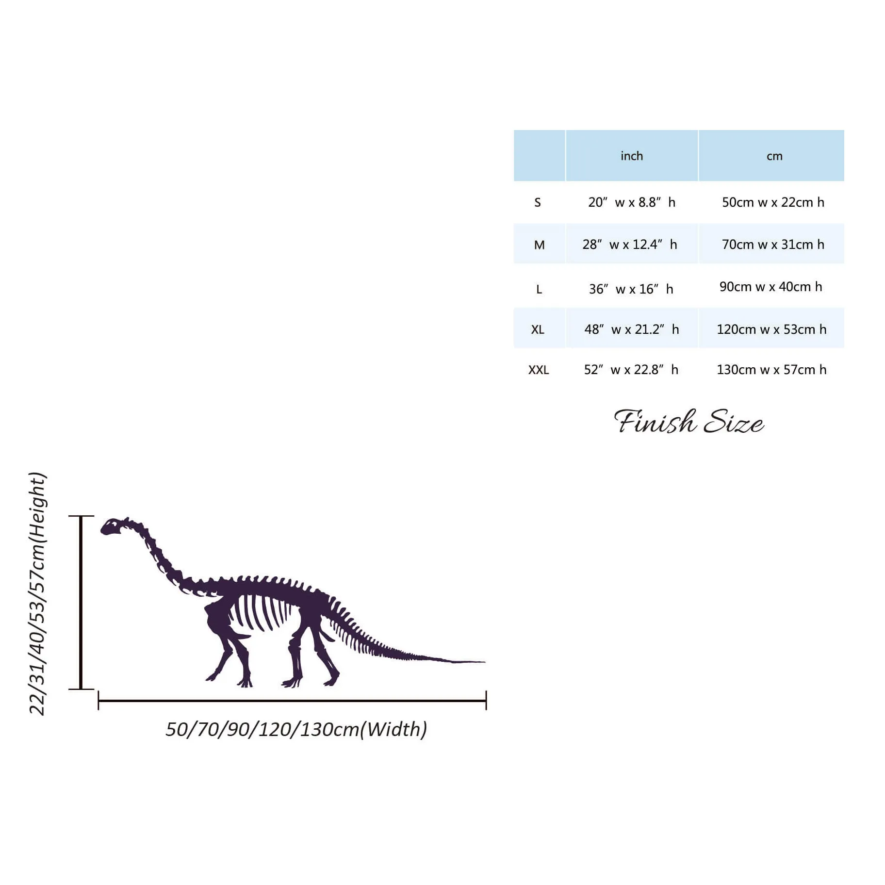 Виниловая наклейка на стену в виде кости динозавра внутренняя Наклейка