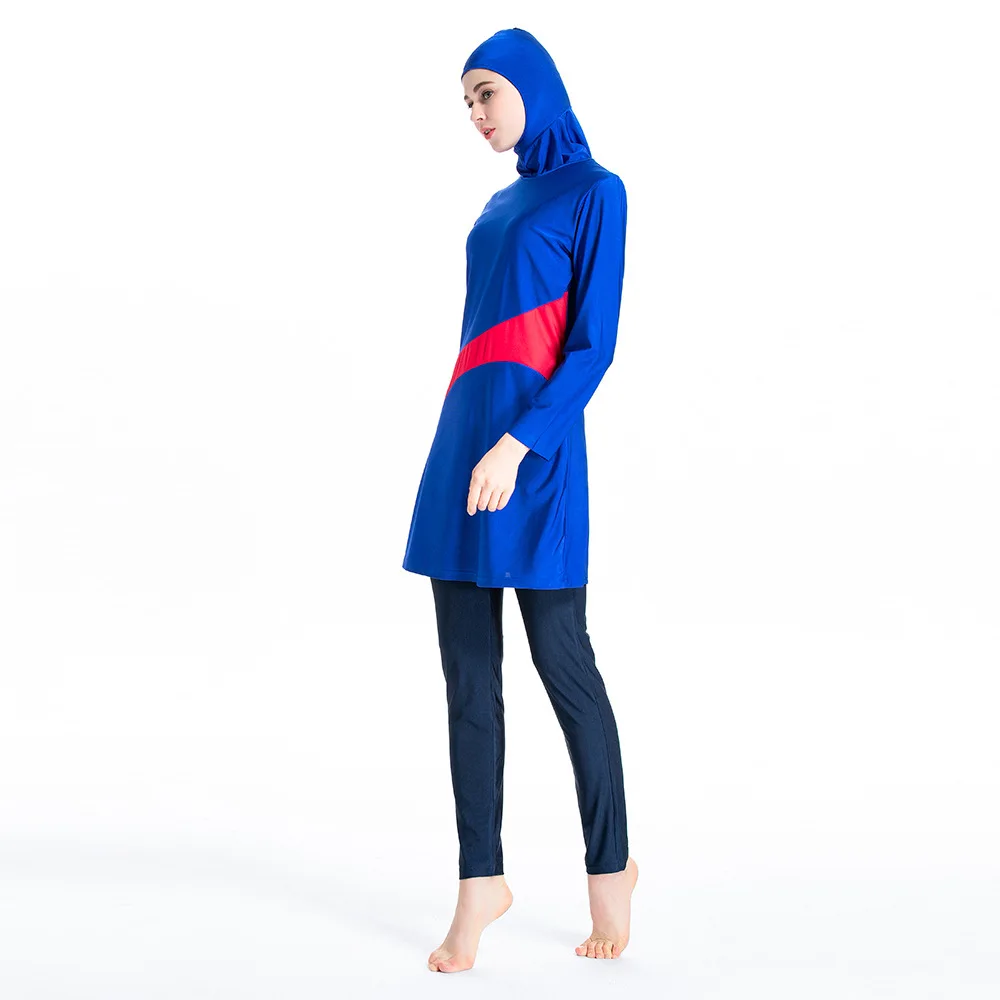 2021 3 предмета скромный мусульманский купальный костюм для женщин ислама хит Цвет