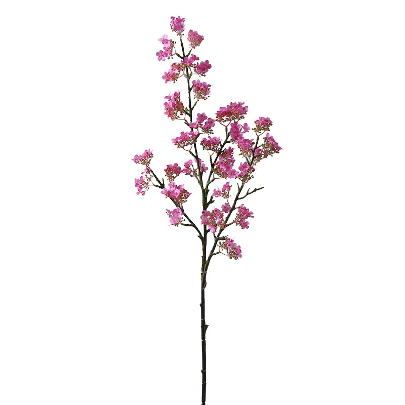 

Wedding Decoration Artificial Small Floral Pink Cherry Blossom Branch House Decoration Silk Fake Flowers For Home Decor