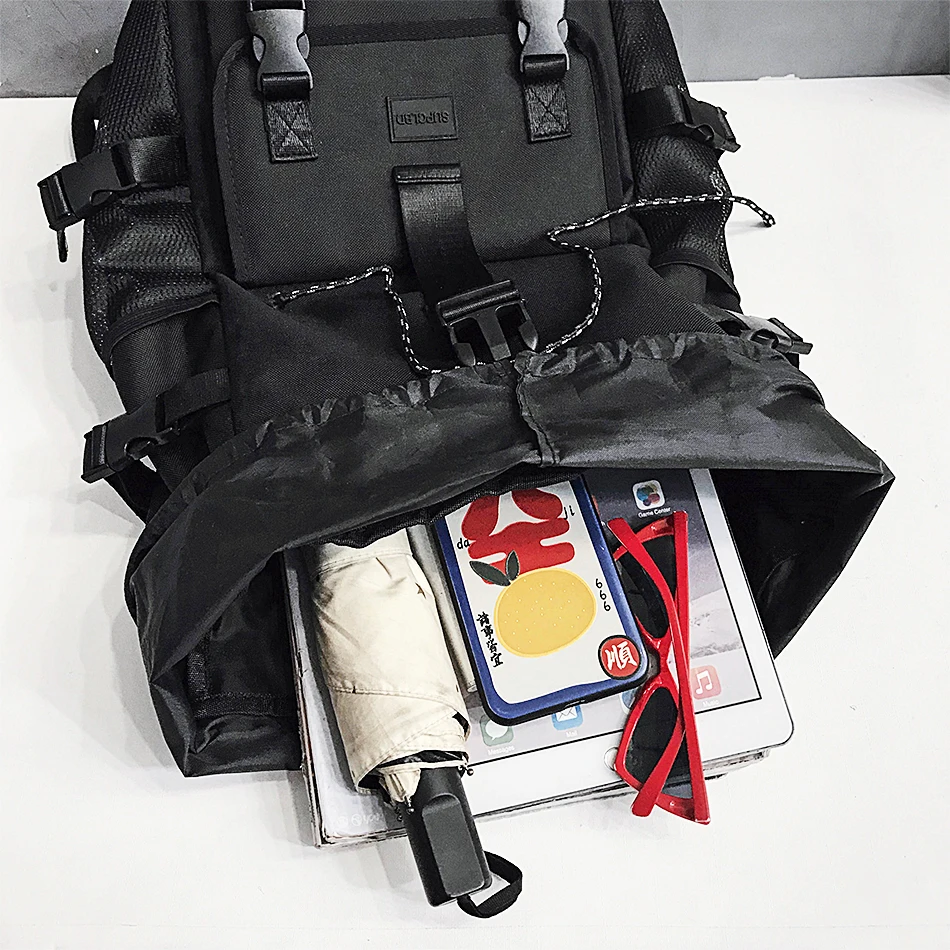 trend cool street travel mens backpack fashion design hip hop backpack for youth boys functional wind oxford large bags unisex free global shipping