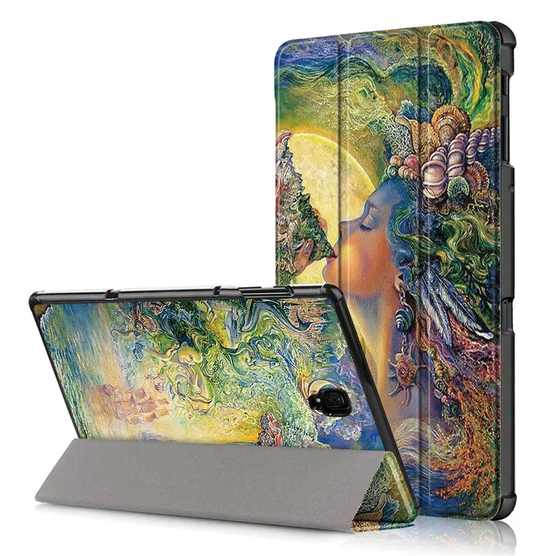 Ультратонкий чехол из искусственной кожи для samsung galaxy Tab A 10,5 SM-T590 T595 T597 чехол для планшета samsung galaxy Tab A 10,5 чехол - Цвет: 3 Folded-HZN