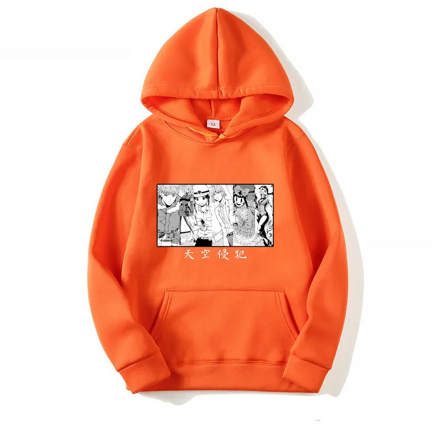 

Casual Japanese Anime High-Rise Invasion Pattern Hoody Sweatshirts Male Fashion Hip Hop Punk Hoodie Men Spring Autumn Hoodies