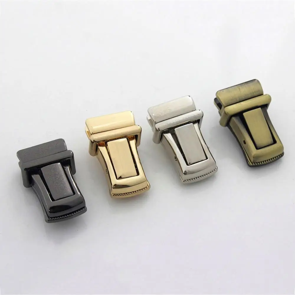 Metal Press Lock Tongue Clasp for DIY Shoulder Handbag - Bag Hardware & Accessories - 1 Piece image 3