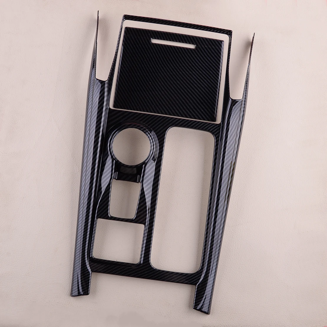 

1 Set Car Interior Gear Shift Box Panel Cover Trim Frame Carbon Fiber Texture Left Hand Drive Fit For Ford Explorer 2020 2021
