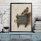 Картина на холсте с изображением птиц, винтажный постер с изображением птиц, настенное художественное украшение