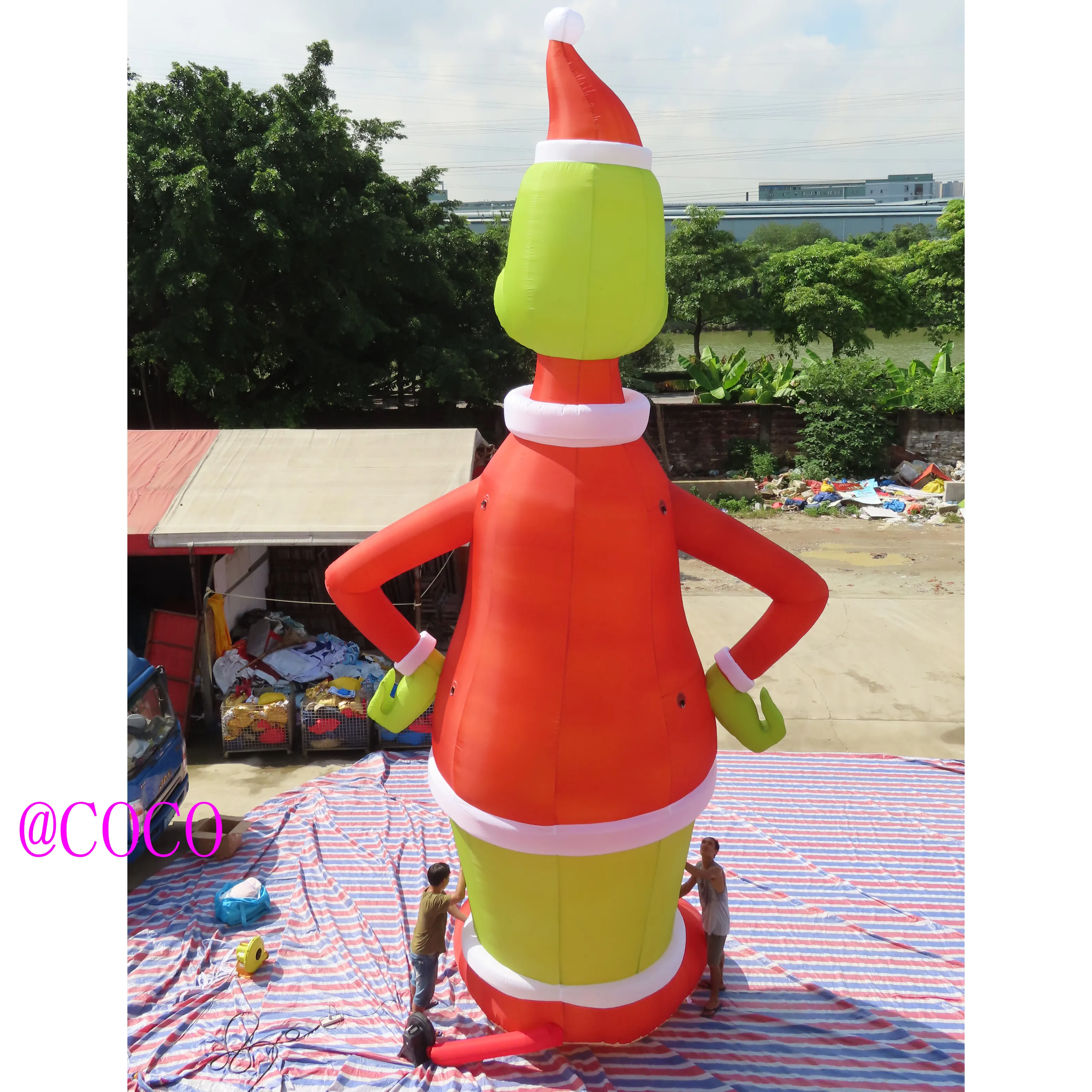 Бесплатная доставка по воздуху! 9 м высокий Рождественский уличный Гигантский